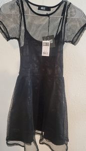 New with tags, iron fist mesh skull dress XS
